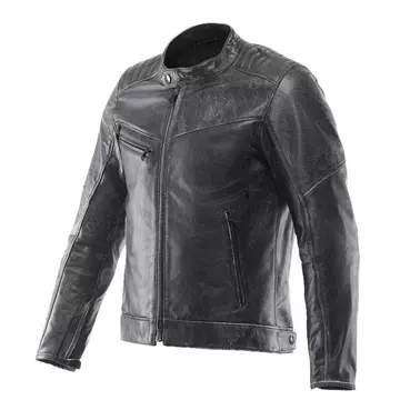 Dainese Radical Leather мотокуртка Black Черный