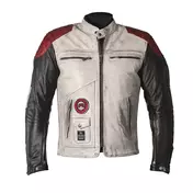 Helstons Tracker Leather мотокуртка White Black Red Белый