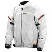 LS2 Textil Riva jacke Light Grey / High Vis Orange