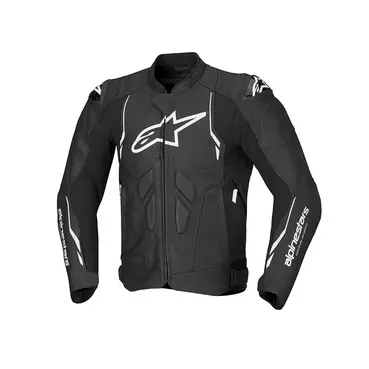Alpinestars Dusk Leather мотокуртка Black White