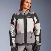 Alpinestars Stella Andes V4 Drystar мотокуртка Coral Серый