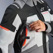 Alpinestars Stella Andes V4 Drystar мотокуртка Coral Серый