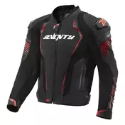 SEVENTY DEGREES SD-JL24 Spoiler Perforiertes Leder jacke Красно-черный