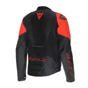 Dainese Racing 5 Leather мотокуртка Black Red Fluo Красный