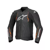 Alpinestars Dusk Airflow Leather мотокуртка Red Черный