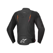 Alpinestars Dusk Airflow Leather мотокуртка Red Черный