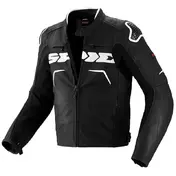Spidi Evorider Leather мотокуртка Black White Черный