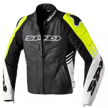 Spidi Track Warrior Leather мотокуртка Black Yellow Желтый