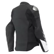 Dainese Rapida Lady Leather мотокуртка Black White Черный