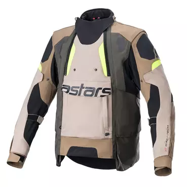 Alpinestars Halo Drystar мотокуртка Sand Yellow Fluo Коричневый