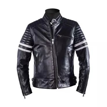 Helstons Yukon Leather мотокуртка Black Черный
