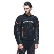 DAINESE Air Frame 3 Tex jacke Black / Black / Red Fluo