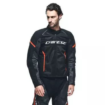 DAINESE Air Frame 3 Tex jacke Black / Black / Red Fluo