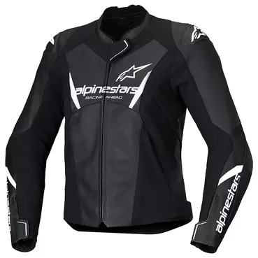 ALPINESTARS Stella Faster V3 Leder Rennjacke Черно-белый