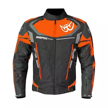 Berik 223318 мотокуртка Black Orange Fluo Grey Оранжевый