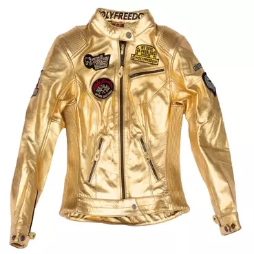 Women's Leather мотокуртка Holyfreedom Gold Lingotto Золотистый