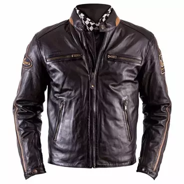 Helstons Ace Rag Leather мотокуртка Brown Коричневый