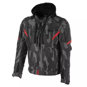 RUSTY STITCHES Dylan jacke Black / Camo Red