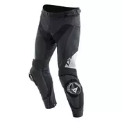 Dainese Delta 4 Leather мотоштаны Black White Белый