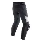 Dainese Delta 4 Leather мотоштаны Black White Белый