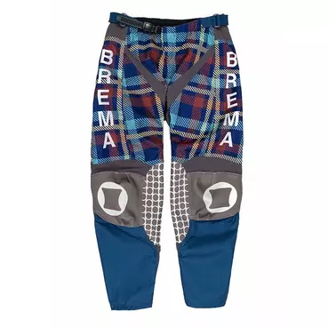 Brema Trofeo Chequered мотоштаны Blue Синий