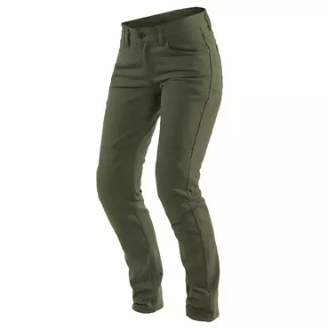 Dainese Classic Slim Lady Jeans Olive Зеленый