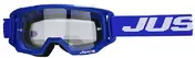 Just1 Vitro Solid Blue White Motorcycle Cross Enduro Goggle очки
