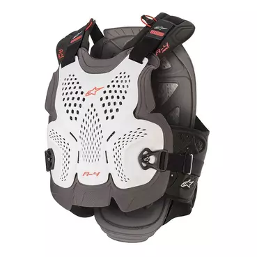 Alpinestars A-4 Max Chest Protection White Red Белый