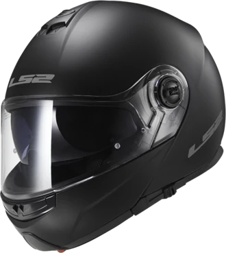 LS2 FF325 Strobe Electric Snow мотошлем черный матовый (электрический визор)