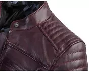 Woman Leather Motorcycle мотокуртка Custom Ixon SPARK Lady Bordeaux