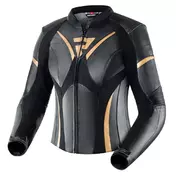 REBELHORN Rebel lederjacke Black / Golden