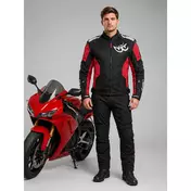Berik 2.0 NJ-173315 Mesh Air Perforated Motorcycle мотокуртка Removable Black Red