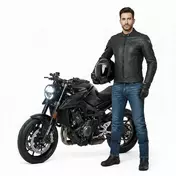 Berik LJ-221324-BK Leather Motorcycle мотокуртка Black