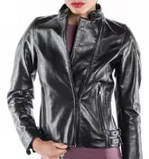 Women's Leather мотокуртка Custom Dainese 72 CHIODO 72 Lady Black