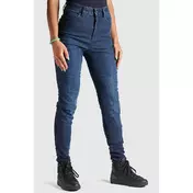 Pando Moto Women Skinny-Fit Cordura Motorcycle Jeans KUSARI COR 02 Blue L32