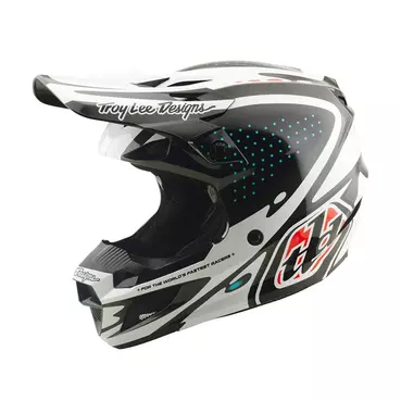 Troy Lee Designs Se Polycarbonate The Line Мотошлем Black Черный