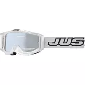 маска Moto Cross Enduro Just1 Iris 2.0 Solid White Clear Lens