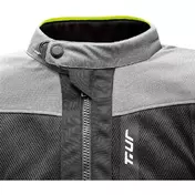 T-ur ETNA Perforated Summer Motorcycle мотокуртка Black Light Gray