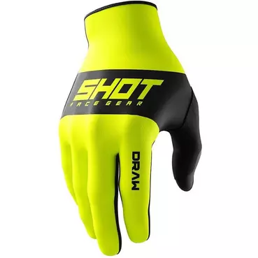 Motocross Enduro мотоперчатки Shot DRAW SKY Fluorescent Yellow