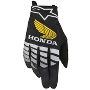 Alpinestars Honda Radar Motorcycle мотоперчатки Black Grey Yellow