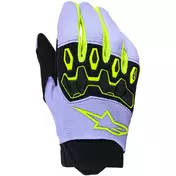 Alpinestars Youth & Kids Full Bore V2 Cross Enduro Motorcycle мотоперчатки Purple Fluorescent Yellow