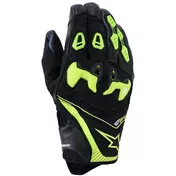 Alpinestars SP-R PRO Leather Motorcycle мотоперчатки Black Fluorescent Yellow