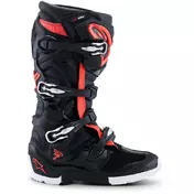 Alpinestars TECH 7 ENDURO DRYSTAR Motocross Enduro мотоботинки Black Red Fluo White
