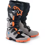 Alpinestars TECH 7 ENDURO Motocross Enduro мотоботинки Black Warm Grey Fluorescent Orange
