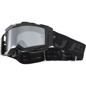 маска Moto Cross Enduro Just1 NERVE Absolute Black Silver Mirror Lens