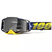 100% ARMATIC FURIOUS Motocross Enduro Mask Black Yellow Blue Clear Lens