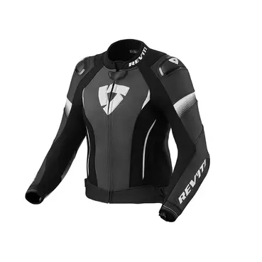 Rev'it Xena 4 Pro Leather мотокуртка Black White Белый