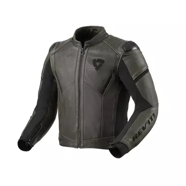 Rev'it Parallax Leather мотокуртка Black Olive Черный