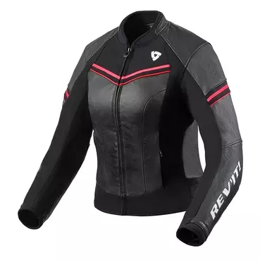 Rev'it Median Lady Leather мотокуртка Black Pink Розовый