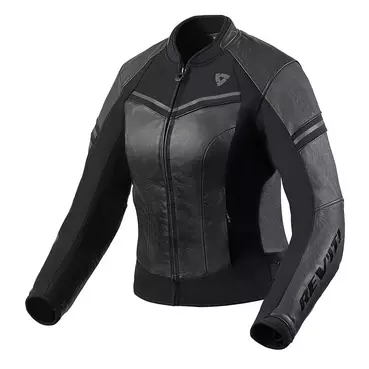 Rev'it Median Lady Leather мотокуртка Black Anthracite Черный